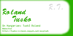 roland tusko business card